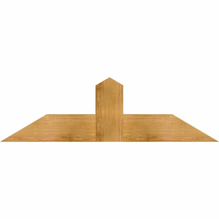 Ekena Millwork Portland Rough Sawn Timber Gable Bracket, Western Red Cedar, 48"W x 14"H x 6"D x 6"F, 7/12 Pitch GBW048X14X0606POR00RWR
